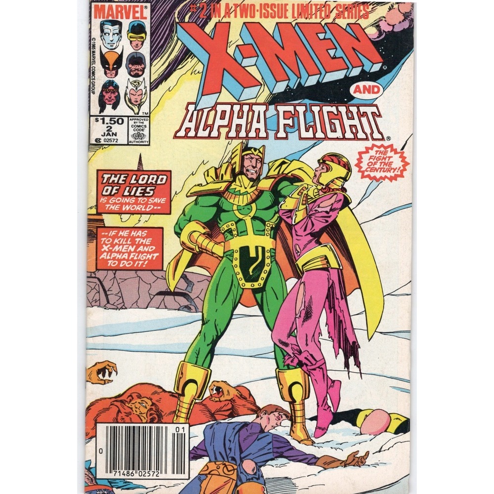 X-Men Alpha Flight #2 (Marvel Comics January 1986) High Grade VF/NM